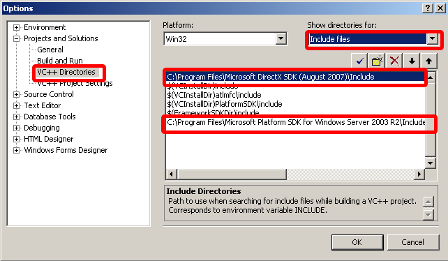 Adding DirectShow SDK to Visual Studio path 2.png